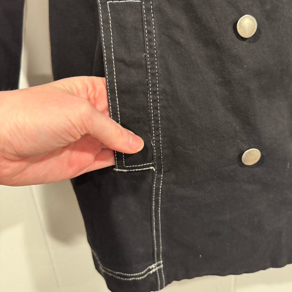 Forenza Topstitched Jacket Size 10 Medium Vintage Double Breasted - Picture 4 of 5